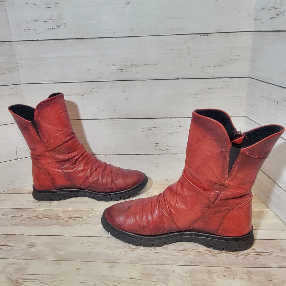 Miz Mooz Danny Women's Mid-Calf Boot Antique Red EU 39 - Picture 7 of 10